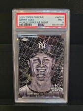 2025 Topps Chrome World Series at Night Gerrit Cole #WSN-9 card