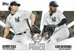2023 Topps One-Two Punch Gerrit Cole / Luis Severino #12P-8 card