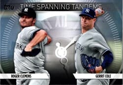 2023 Topps Update Time-Spanning Tandems Gerrit Cole / Roger Clemens #TS-23 card