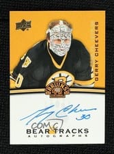 2023-24 Upper Deck Boston Bruins Centennial Bear Tracks Autographs Gerry Cheevers #BT-GC card