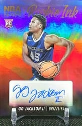 2023-24 Hoops Rookie Ink GG Jackson II #RI-GGJ card