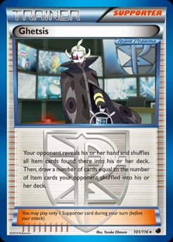 Plasma Freeze Ghetsis #101 card