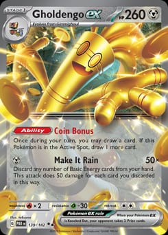 2023 Paradox Rift Gholdengo ex #139 card