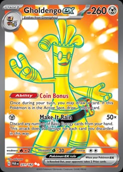 2023 Paradox Rift Gholdengo ex #231 card