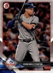 2018 Bowman Base Set Giancarlo Stanton #67 card