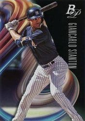 2018 Bowman Platinum Base Set Giancarlo Stanton #72 card