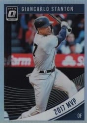 2018 Donruss Optic Base Set Giancarlo Stanton #109b card