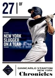 2018 Panini Chronicles Base Set Giancarlo Stanton #8 card