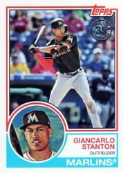 2018 Topps 1983 Topps Baseball 35th Anniversary Giancarlo Stanton #83-22 card