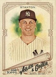 2018 Topps Allen & Ginter Base Set Giancarlo Stanton #15 card