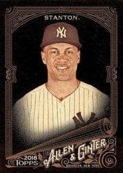 2018 Topps Allen & Ginter X Base Set Giancarlo Stanton #15 card