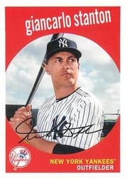 2018 Topps Archives Base Set Giancarlo Stanton #75 card