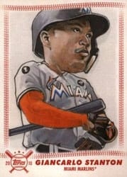 2018 Topps Big League Star Caricature Reproductions Giancarlo Stanton #SCR-GS card