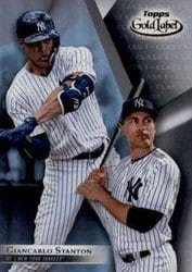 2018 Topps Gold Label Base Set Giancarlo Stanton #67 card