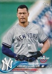 2018 Topps Opening Day Base Set Giancarlo Stanton #60b card
