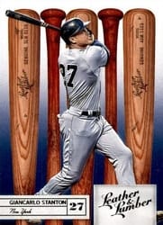 2019 Panini Leather & Lumber Base Set Giancarlo Stanton #99 card