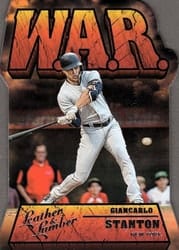 2019 Panini Leather & Lumber W.A.R. Giancarlo Stanton #WAR-7 card