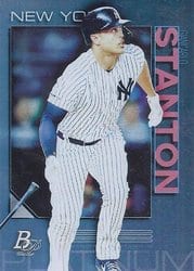 2020 Bowman Platinum Base Set Giancarlo Stanton #28 card