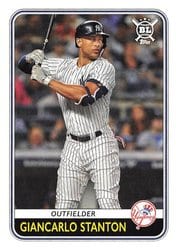 2020 Topps Big League Base Set Giancarlo Stanton #166 card