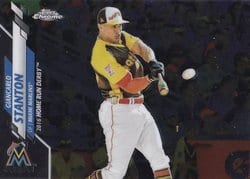 2020 Topps Chrome Update Base Set Giancarlo Stanton #U-91 card