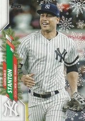 2020 Topps Holiday Base Set Giancarlo Stanton #HW88 card