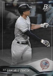 2021 Bowman Platinum Base Set Giancarlo Stanton #6 card