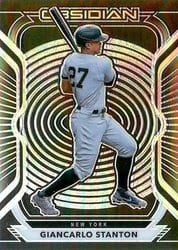 2021 Panini Chronicles Obsidian Giancarlo Stanton #14 card
