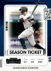 2021 Panini Contenders Base Set Giancarlo Stanton #44 card