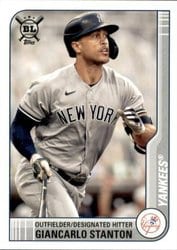 2021 Topps Big League Base Set Giancarlo Stanton #86 card