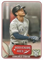 2021 Topps Big League Souvenirs Giancarlo Stanton #SO-20 card