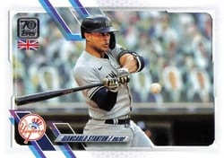 2021 Topps UK Edition Base Set Giancarlo Stanton #216 card
