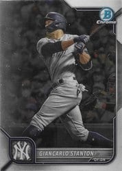 2022 Bowman Chrome Base Set Giancarlo Stanton #85 card