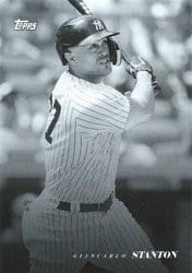2022 Topps Black & White Base Set Giancarlo Stanton #88 card
