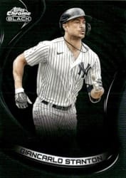 2022 Topps Chrome Black Base Set Giancarlo Stanton #8 card