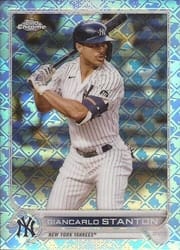 2022 Topps Chrome Logofractor Edition Base Set Giancarlo Stanton #53 card