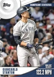 2022 Topps Significant Statistics Giancarlo Stanton #SS-7 card
