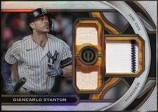 2023 Topps Tribute Triple Relics Giancarlo Stanton #TR-GS card