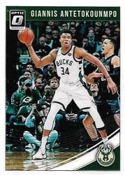 2018-19 Donruss Optic Base Set Giannis Antetokounmpo #85 card