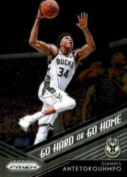 2018-19 Panini Prizm Go Hard or Go Home Giannis Antetokounmpo #9 card