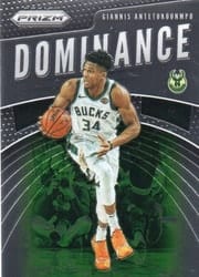 2019-20 Panini Prizm Dominance Giannis Antetokounmpo #10 card