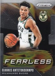 2019-20 Panini Prizm Fearless Giannis Antetokounmpo #7 card