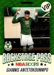2020-21 Hoops Backstage Pass Giannis Antetokounmpo #2 card