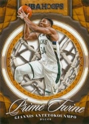 2020-21 Hoops Prime Twine Giannis Antetokounmpo #4 card