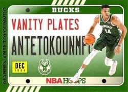 2020-21 Hoops Vanity Plates Giannis Antetokounmpo #9 card