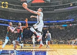 2021-22 Panini Photogenic Base Set Giannis Antetokounmpo #21 card