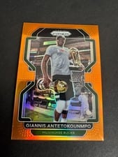 2021 Panini Prizm Giannis Antetokounmpo Orange Prizm #1 card