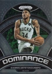 2022-23 Panini Prizm Dominance Giannis Antetokounmpo #21 card