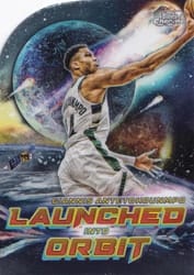 2023-24 Topps Chrome Cosmic Launched Into Orbit Giannis Antetokounmpo #LIO-15 card