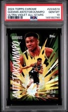 2024-25 Topps Chrome Ultra Violet All-Stars Giannis Antetokounmpo #UVAS-14 card