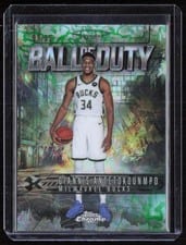 2025 Topps Chrome Ball Of Duty Giannis Antetokounmpo #BD-4 card